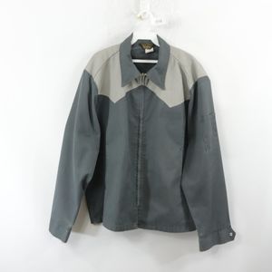 70s Mens XL Distressed Mechanic Work Jacket Talon